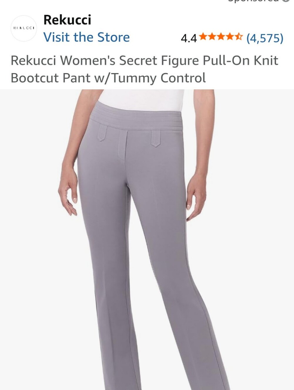 Women's Pull-On Knit Bootcut Pants — Gray